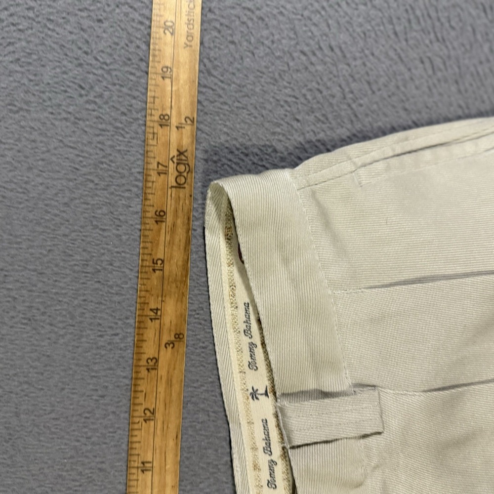 Tommy Bahama Men's‎ 100% Silk Pants 36 x 30 Khaki Beige Pleated Front High Rise - Picture 5 of 6